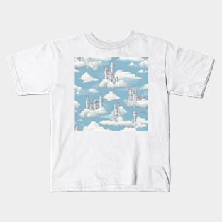 Castles Pattern 6 - In The Sky Kids T-Shirt